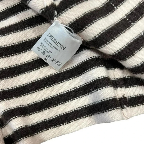 Iris von Arnim Brown Pink Striped Cashmere Cardigan S - Picture 4 of 5